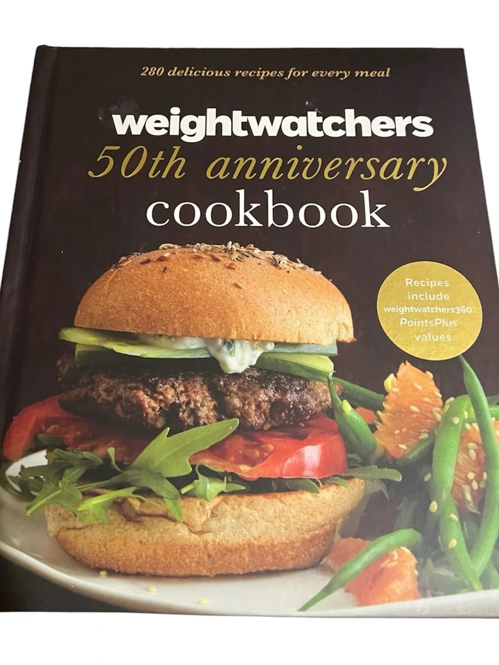 Hardcover Weight Watchers 50th Anniversary Cookbook - Brown Cover